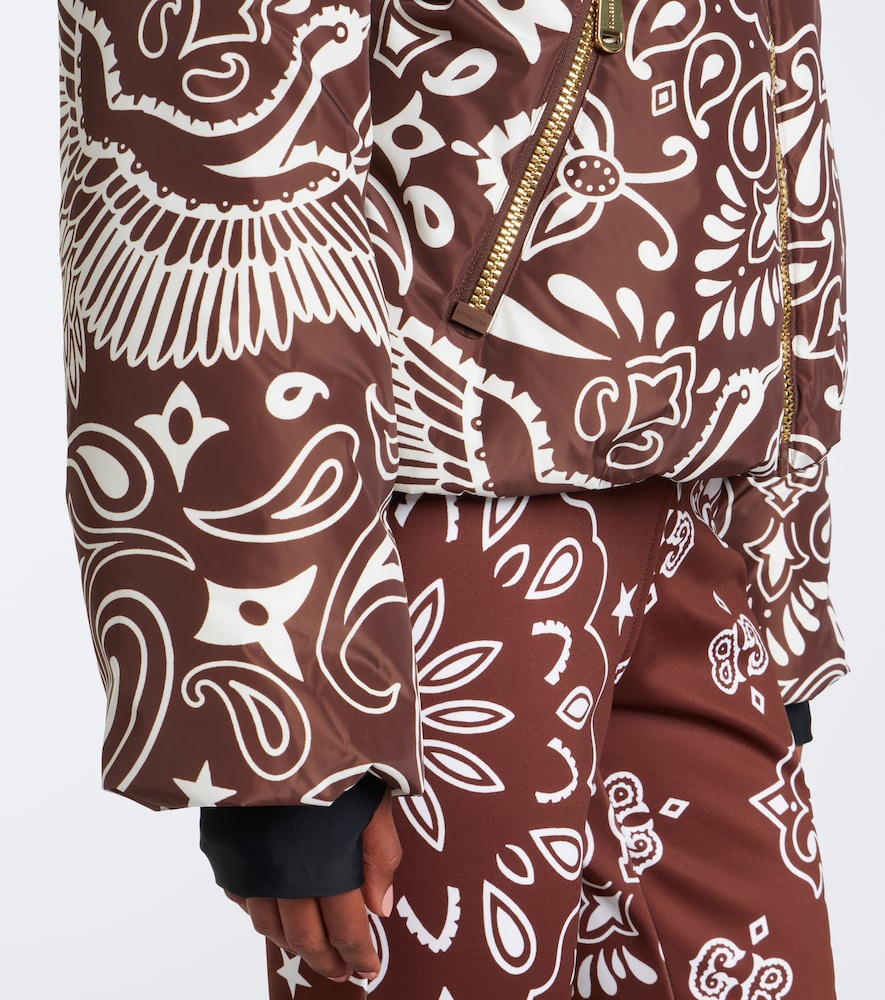 Kyoko Hooded Printed Ski Jacket