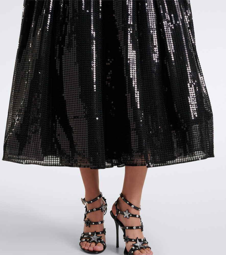 Dolce&Gabbana Gathered Sequined Midi