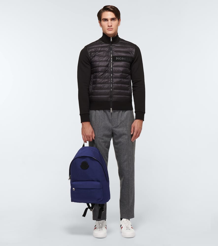 MONCLER MONACO LEATHER SNEAKERS,P00455875