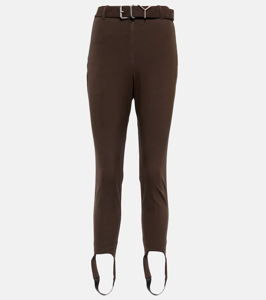 Y/Project Belted high-rise stirrup pants
