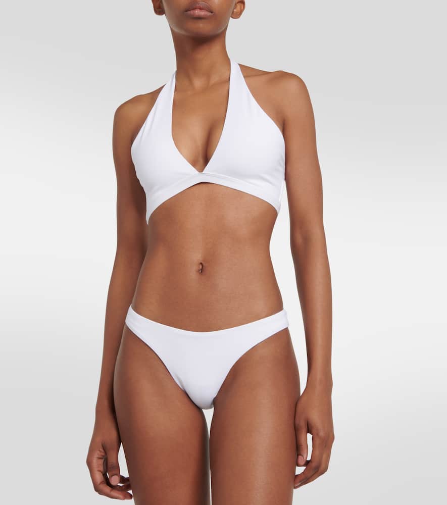 Melissa Odabash Prague Halterneck Bikini Top In White