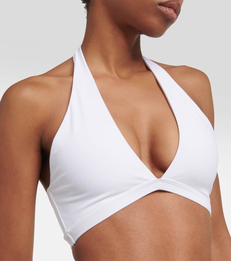 Melissa Odabash Prague Halterneck Bikini Top In White