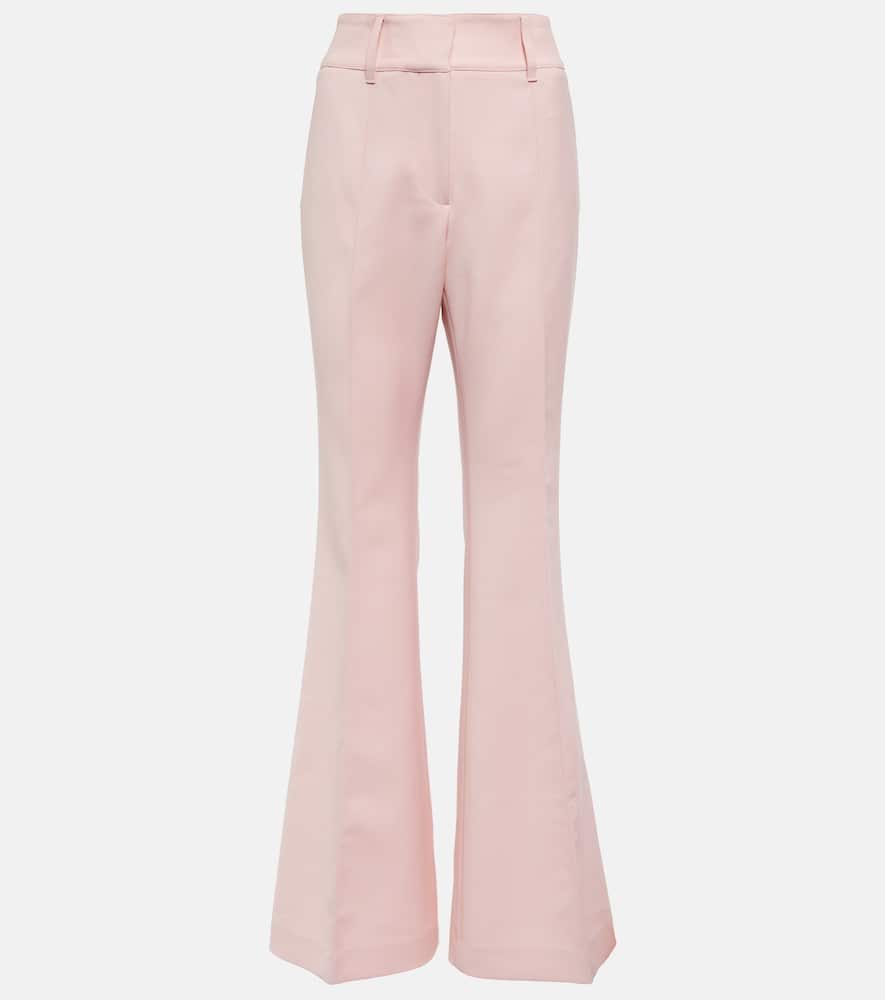 Rhein mid-rise wool flared pants