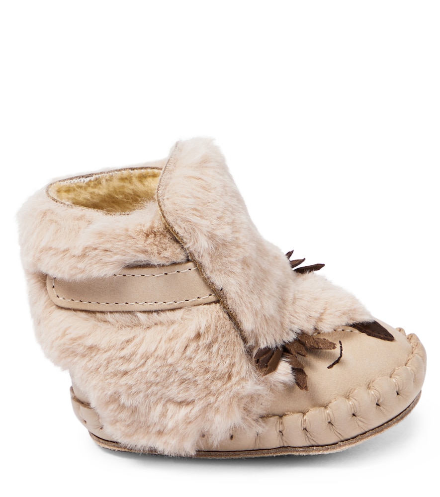  Donsje Donsje Baby Kapi Owl Leather Booties 