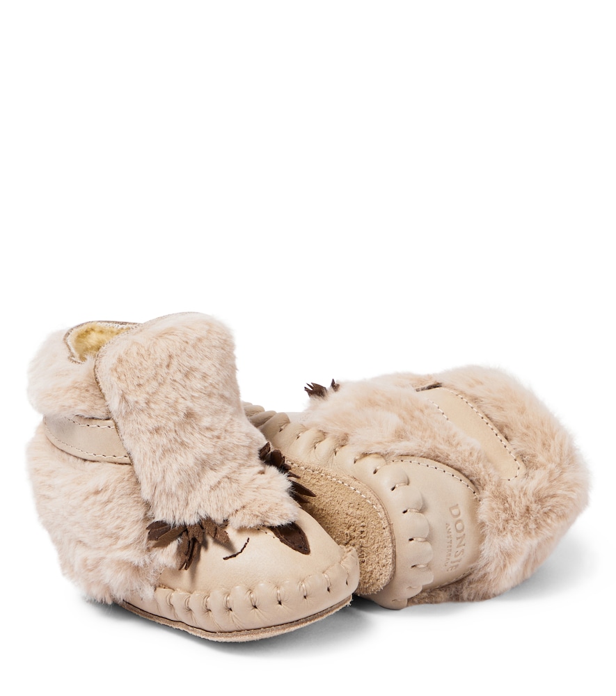  Donsje Donsje Baby Kapi Owl Leather Booties 