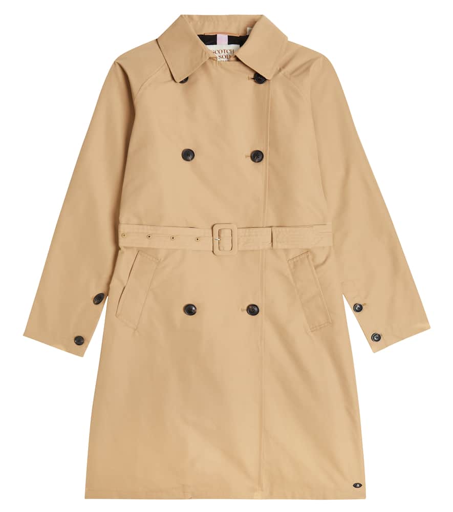 Scotch & Soda Kids Cotton-blend trench coat