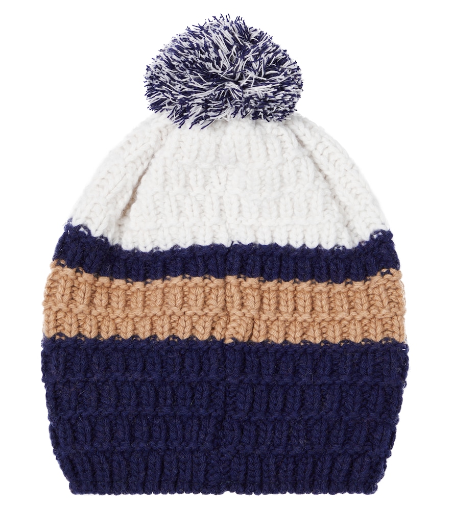  Bogner Kids Bogner Kids Nola Striped Wool-blend Beanie 