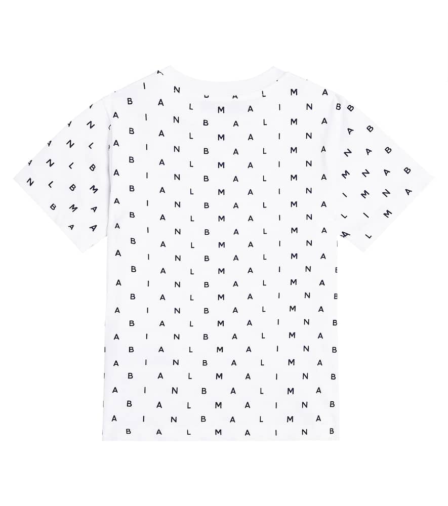BALMAIN PRINTED COTTON JERSEY T-SHIRT