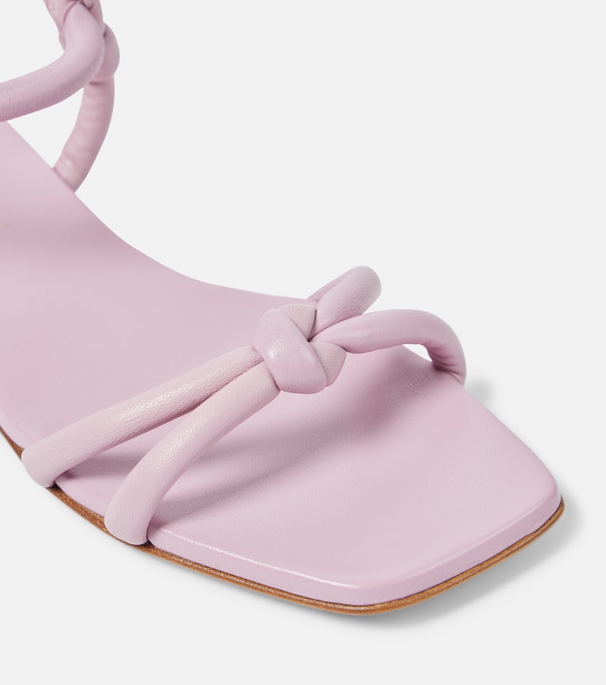 Gianvito Rossi Juno 05 Leather Sandals In Pink