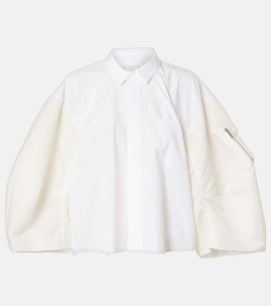 Sacai Poplin and twill shirt