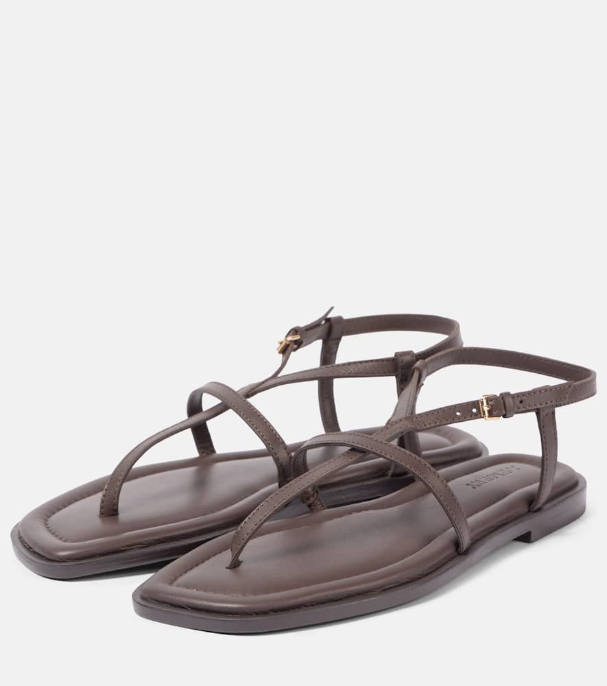 A.emery Remly Leather Thong Sandals In Brown