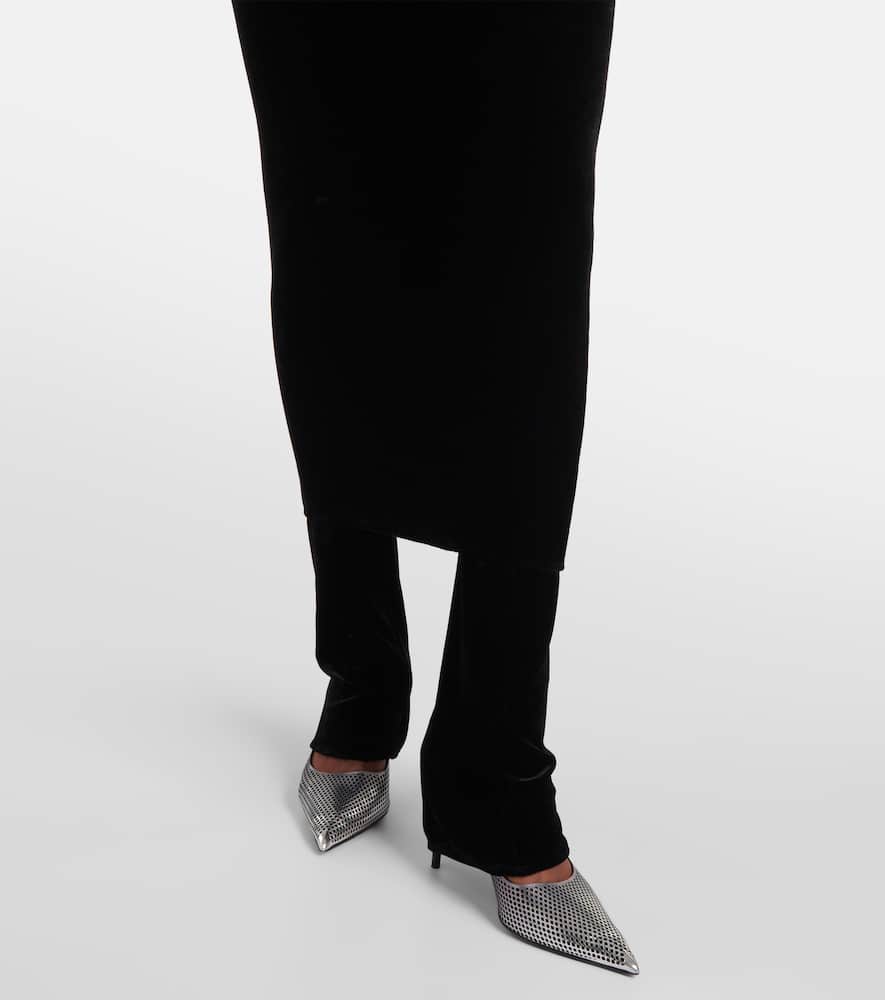 Alaïa Fluid Jersey Skirt Pants In Black
