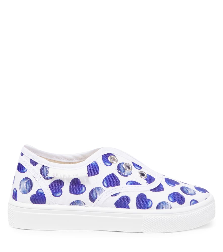 Monnalisa Heart-print Sneakers In White