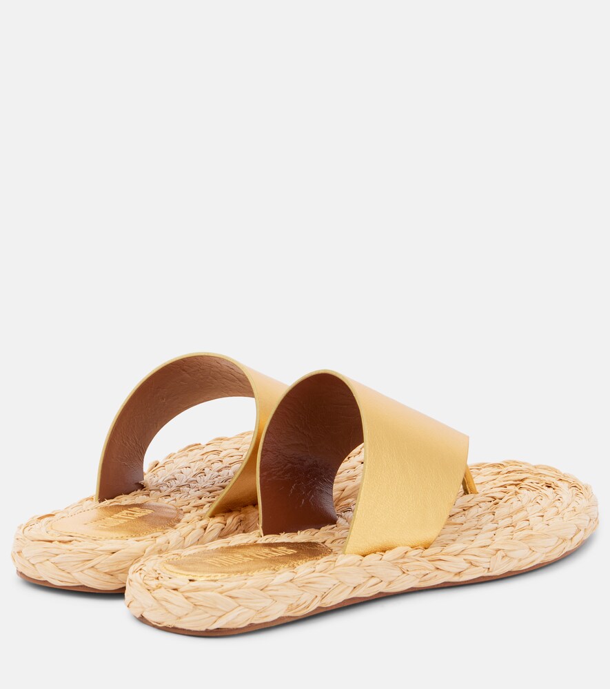  Paris Texas Paris Texas Sandalen Amalfi Aus Metallic-leder 