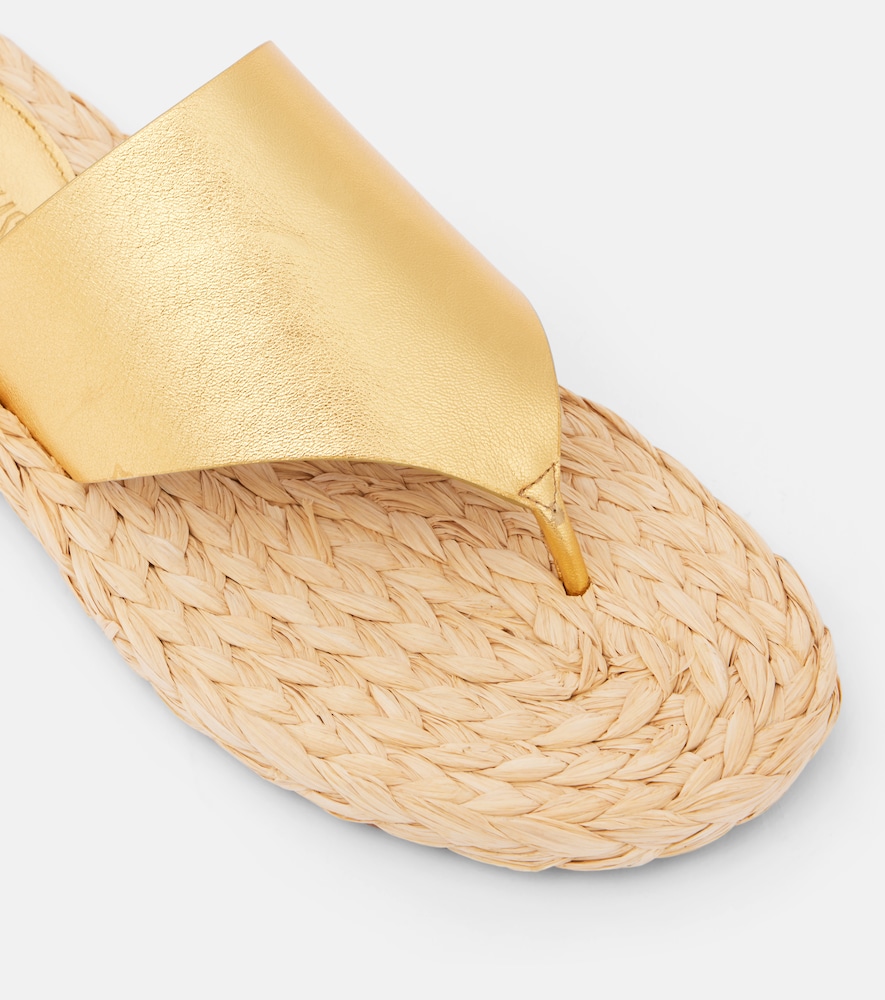  Paris Texas Paris Texas Sandalen Amalfi Aus Metallic-leder 