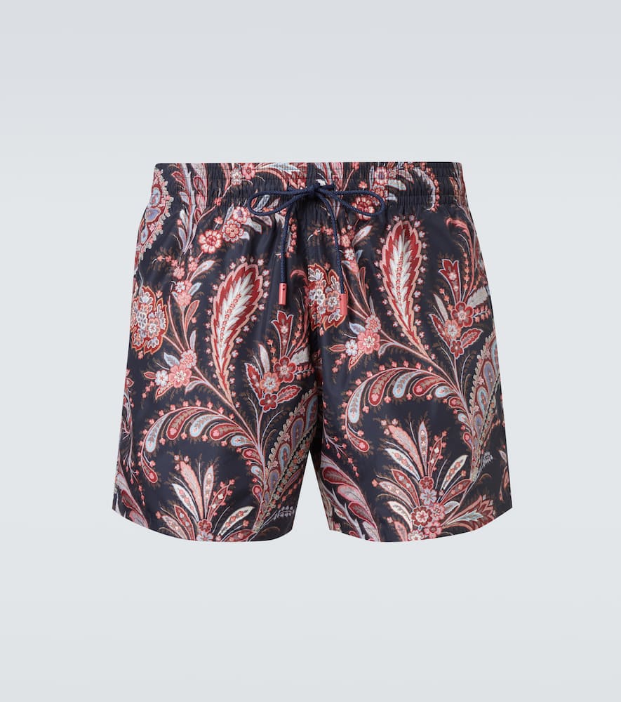Paisley printed swim trunks
