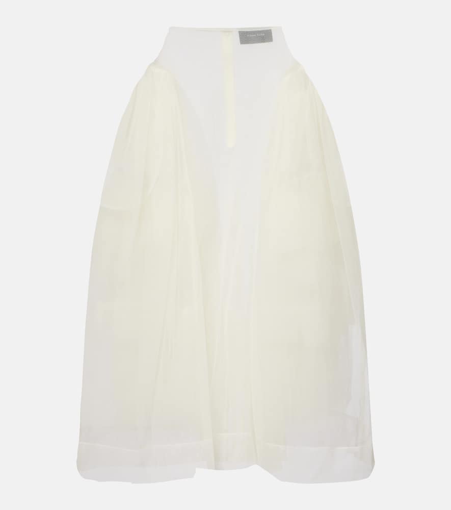 Tulle midi skirt