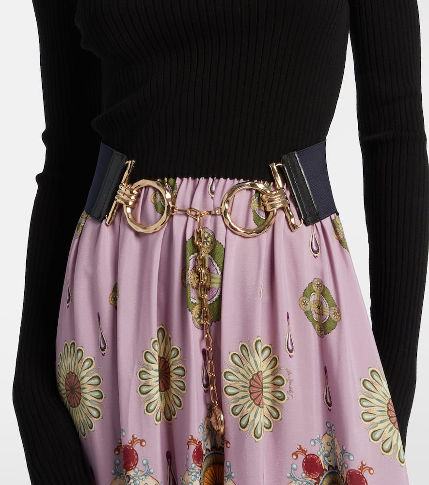 La Doublej Embellished Belt In Gold
