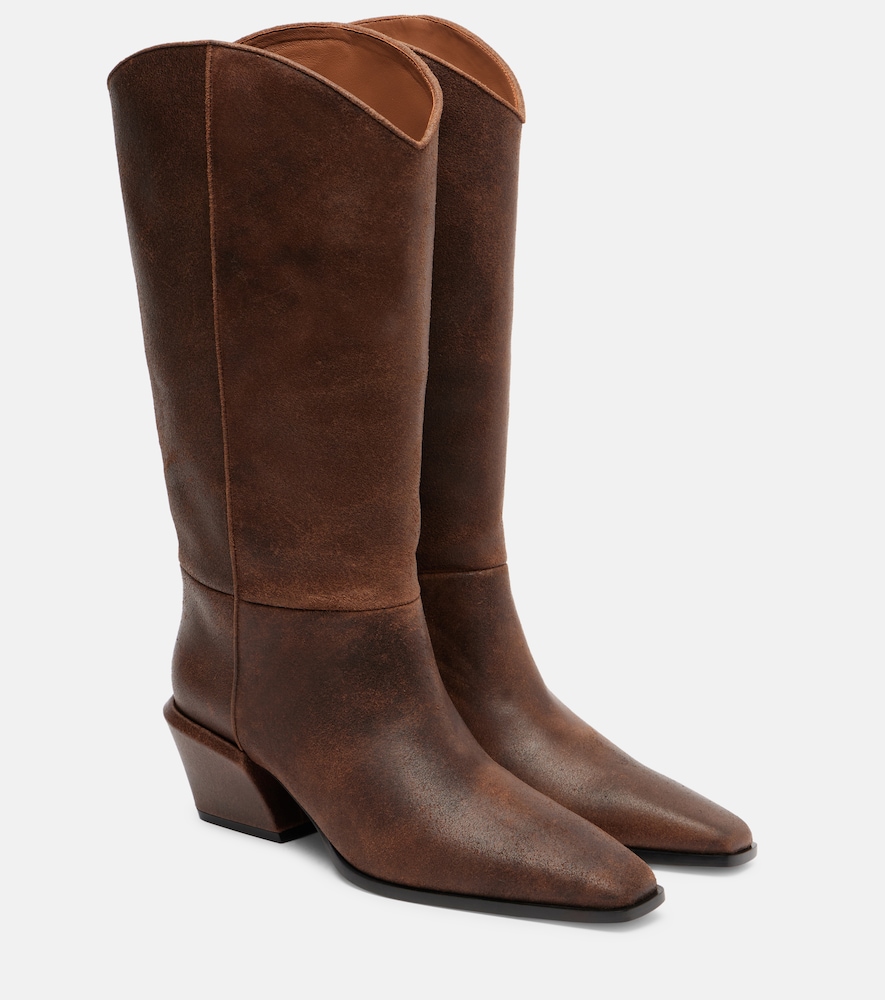 Bettina Leather Cowboy Boots