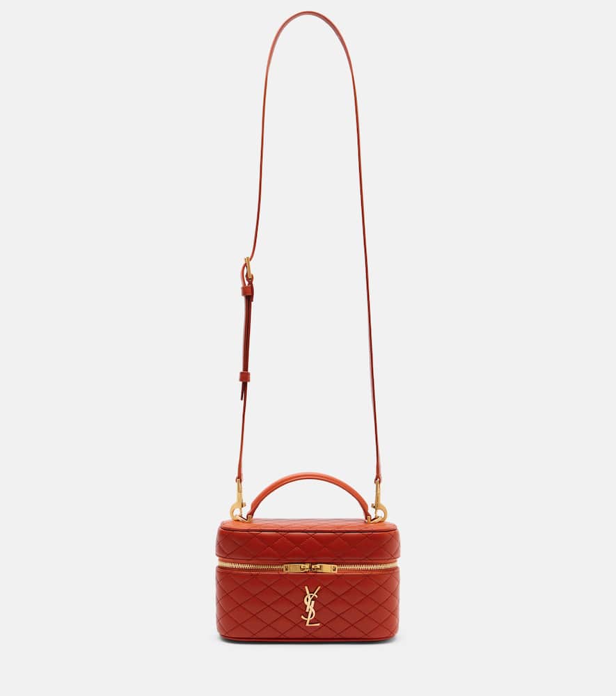 Saint Laurent Borsa Vanity Gaby In Pelle Di Agnello In Orange