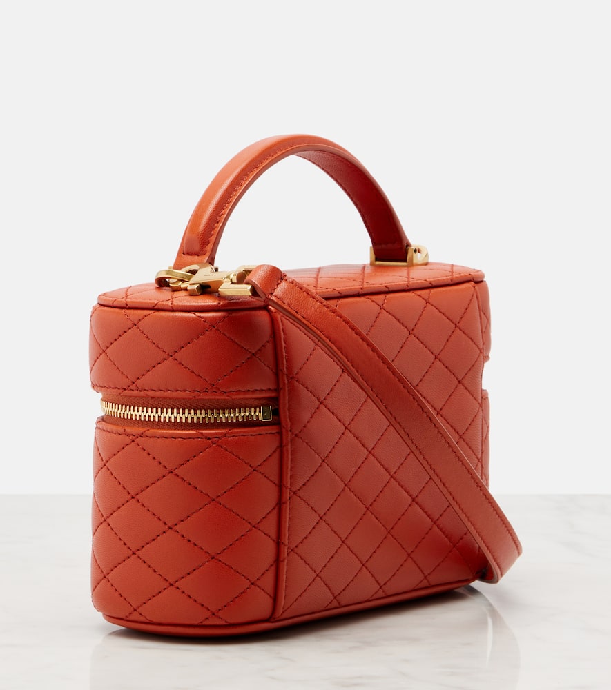 Saint Laurent Borsa Vanity Gaby In Pelle Di Agnello In Orange