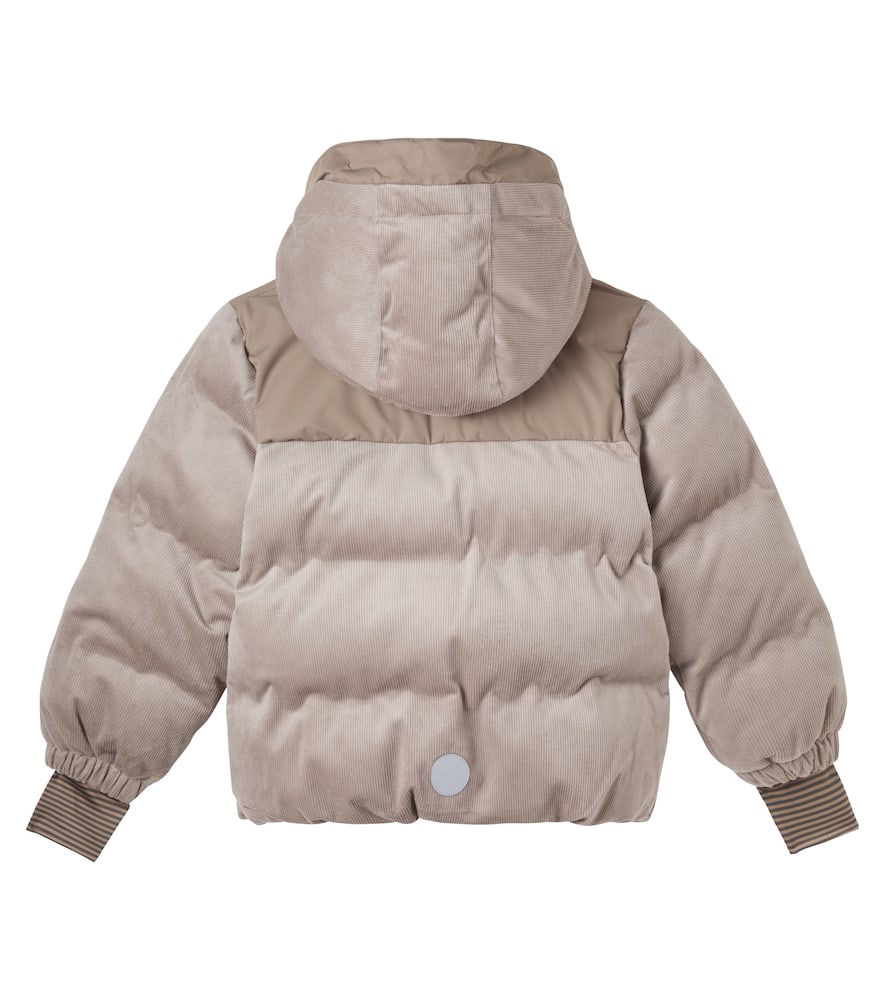 Wheat Mads Corduroy Puffer Jacket In Gray
