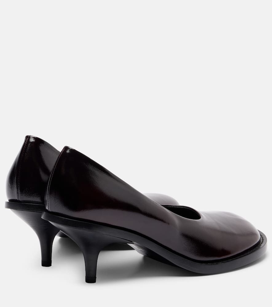 Dries Van Noten 60 Leather Pumps In Red