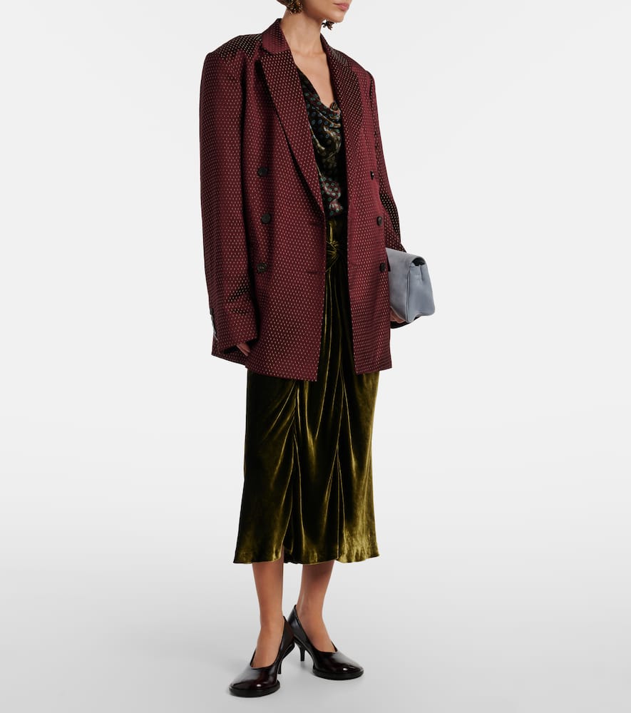 Dries Van Noten 60 Leather Pumps In Red