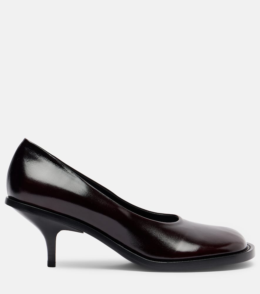 Dries Van Noten 60 Leather Pumps In Red
