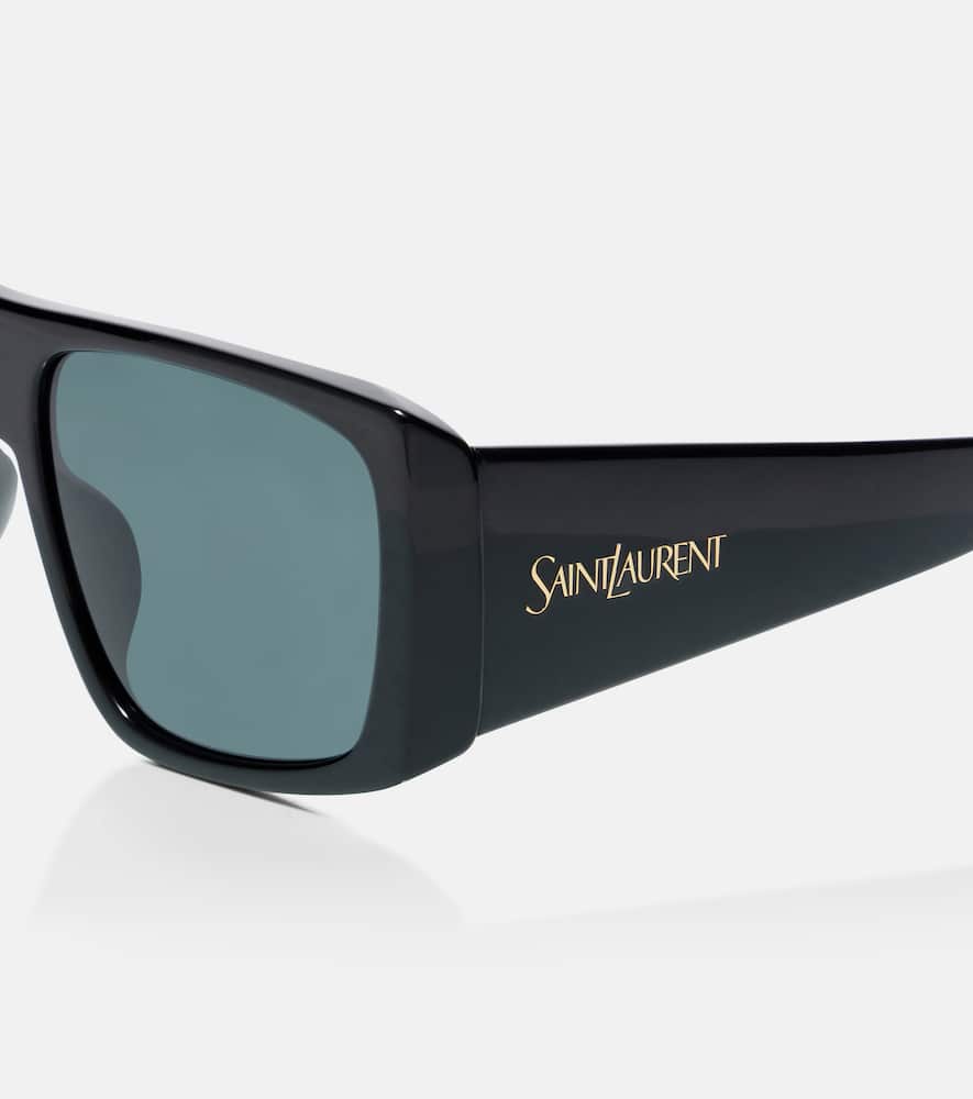 Saint Laurent Sl 832/f Flat-top Sunglasses In Black