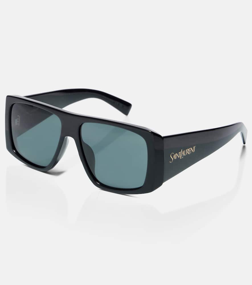 Saint Laurent Sl 832/f Flat-top Sunglasses In Black