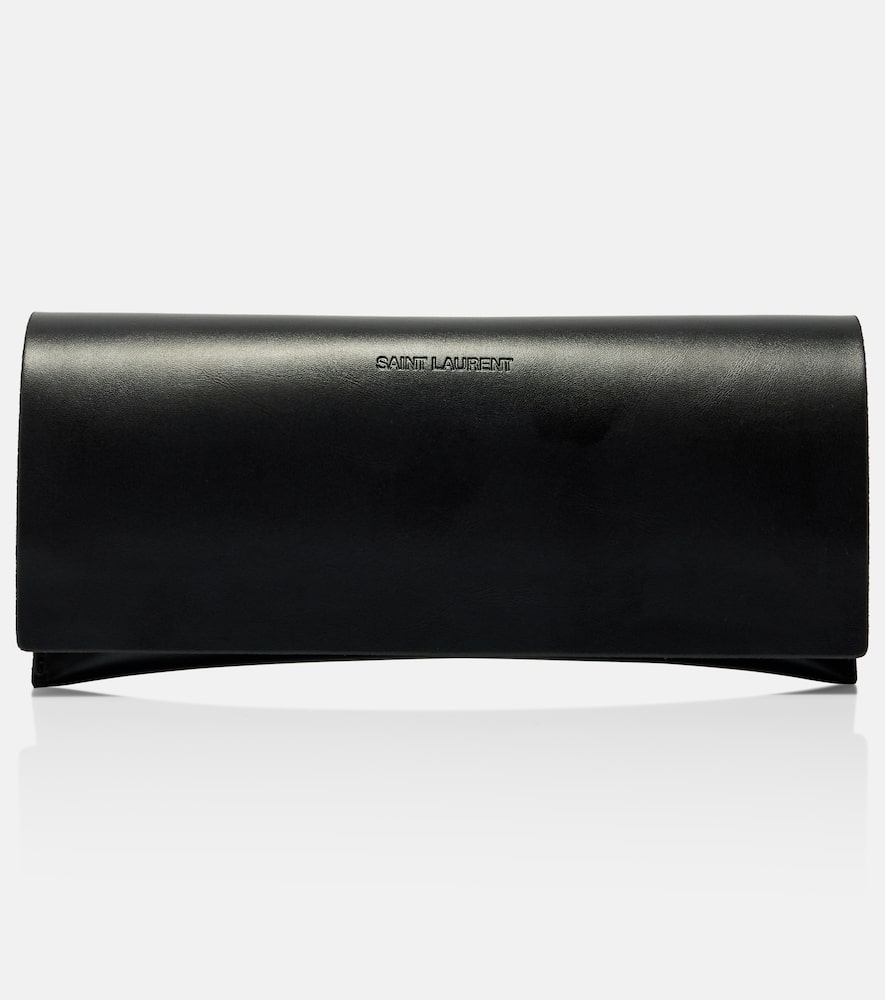 Saint Laurent Sl 832/f Flat-top Sunglasses In Black