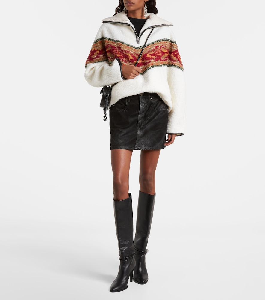  Marant Etoile Marant Etoile Marner Fleece Zip-up Sweater 