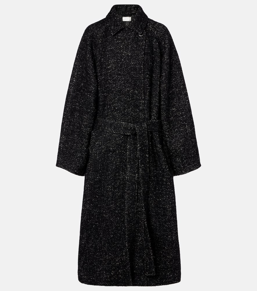 The Row Macaria Wool Coat In Black