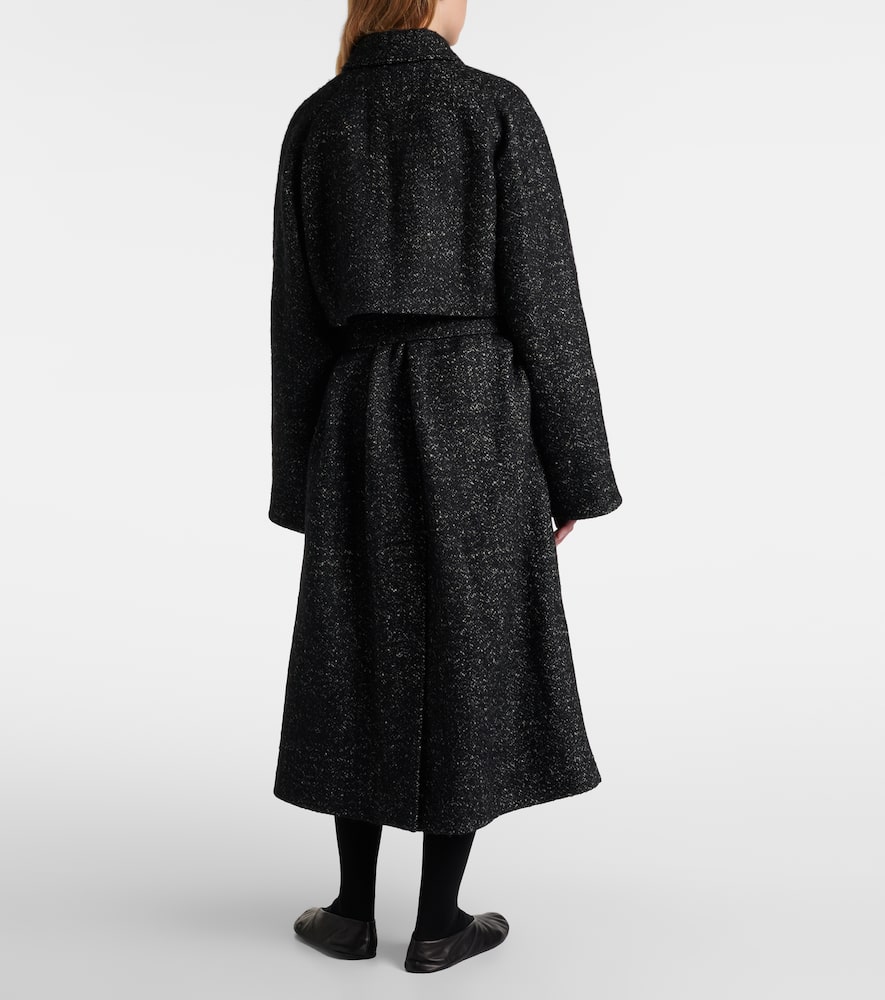 The Row Macaria Wool Coat In Black