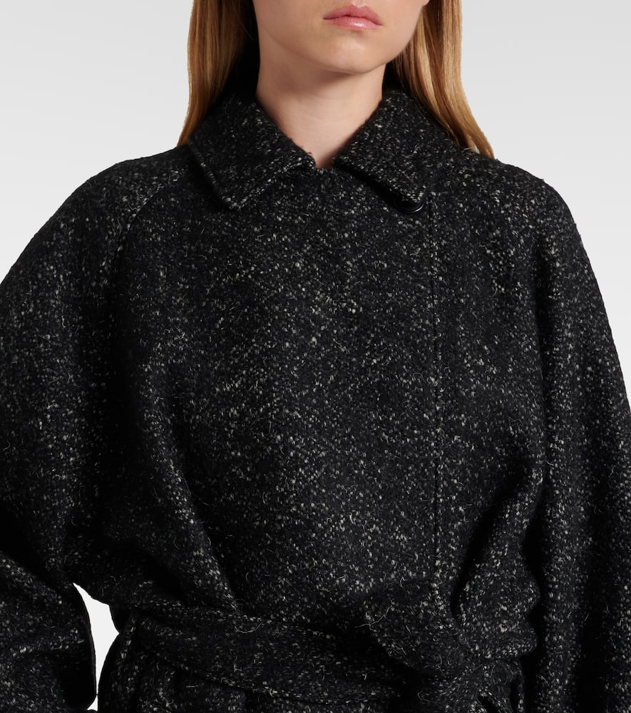 The Row Macaria Wool Coat In Black