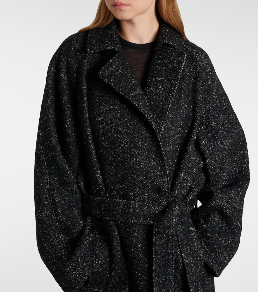 The Row Macaria Wool Coat In Black