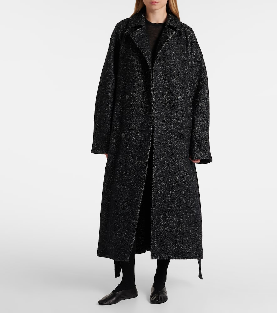 The Row Macaria Wool Coat In Black
