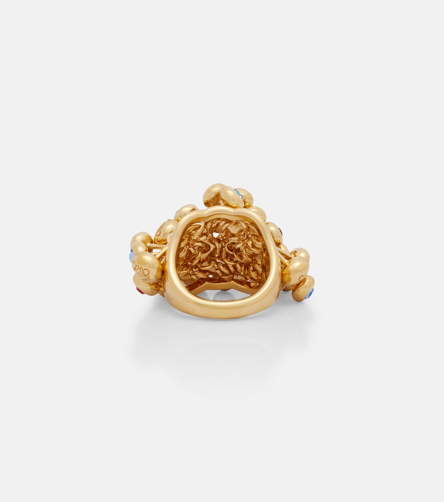  Loewe Loewe Ring Push Pin Mit Kristallen 