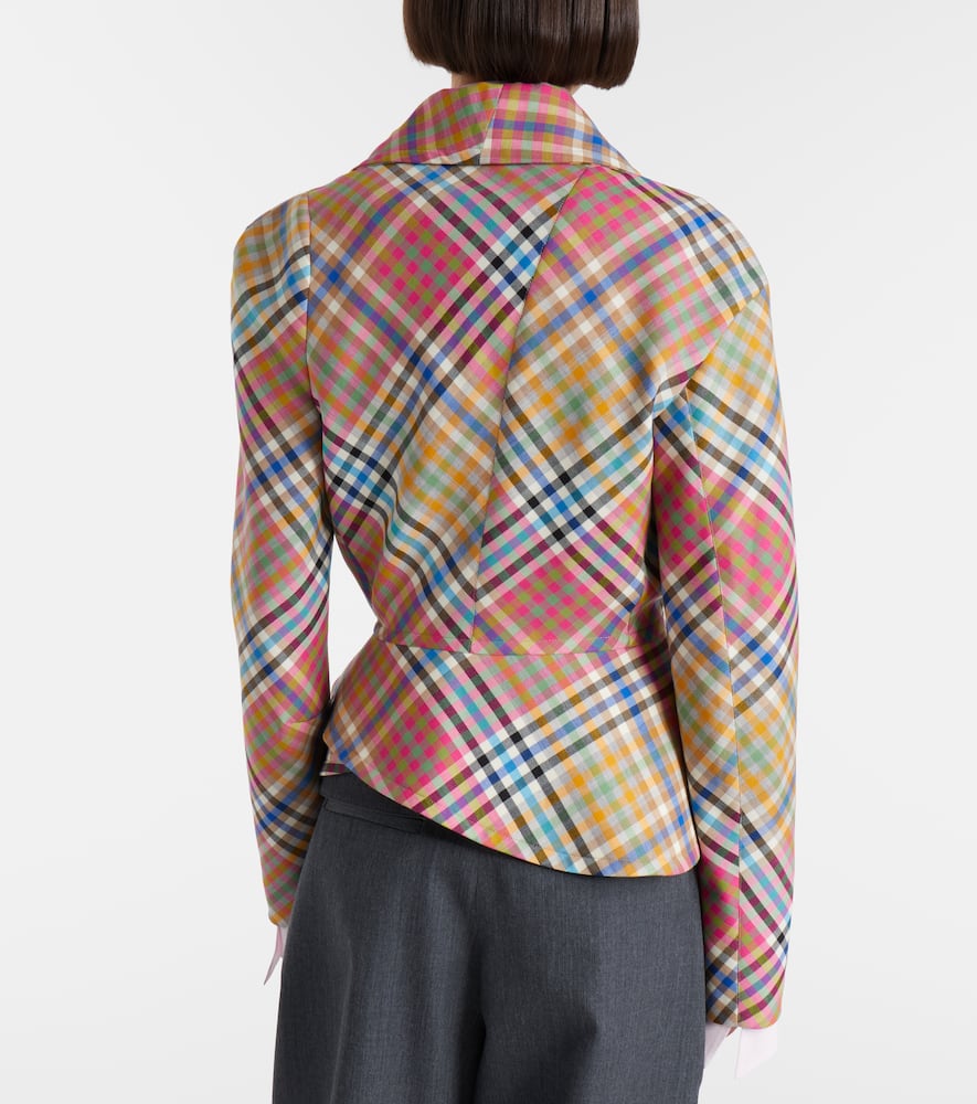 Vivienne Westwood Stormy Asymmetric Wool Blazer In Multi