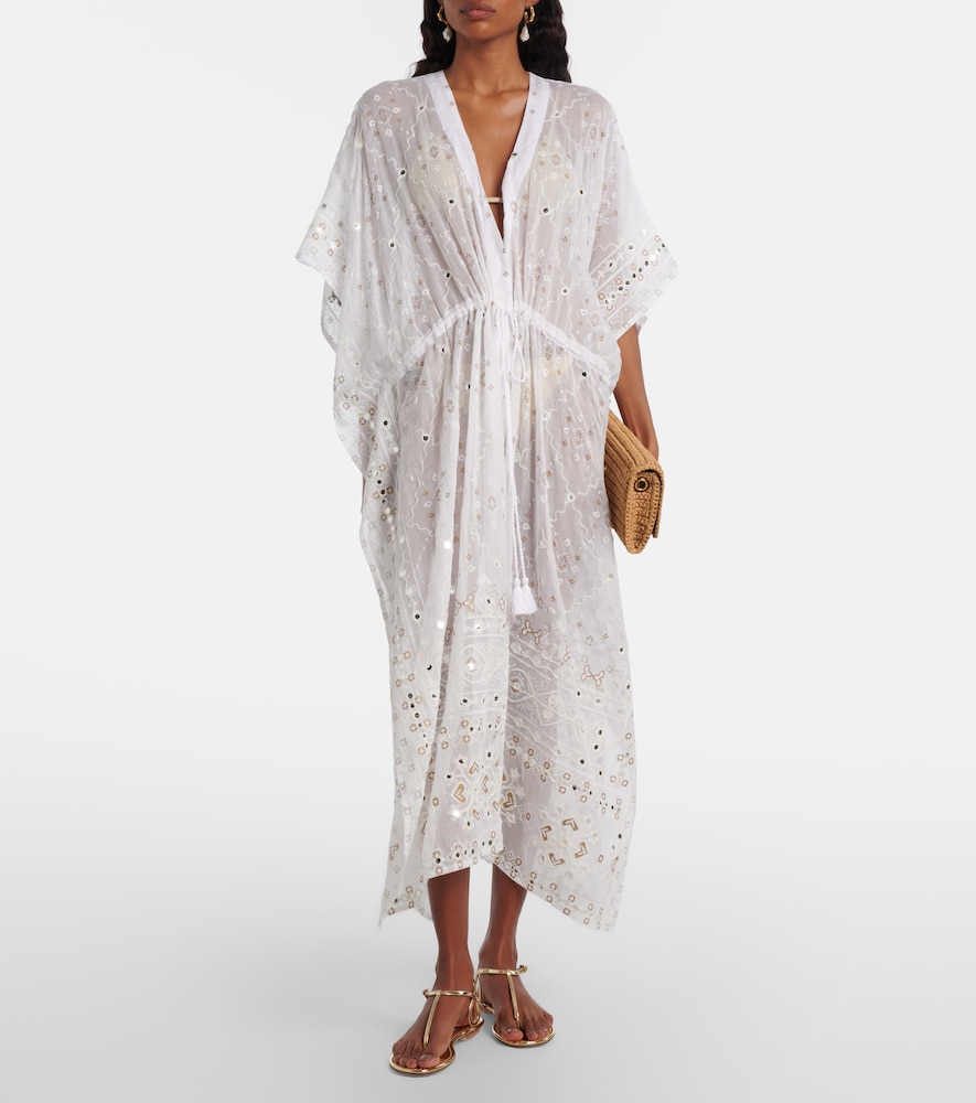  Juliet Dunn Juliet Dunn Bestickter Kaftan Aus Baumwolle 