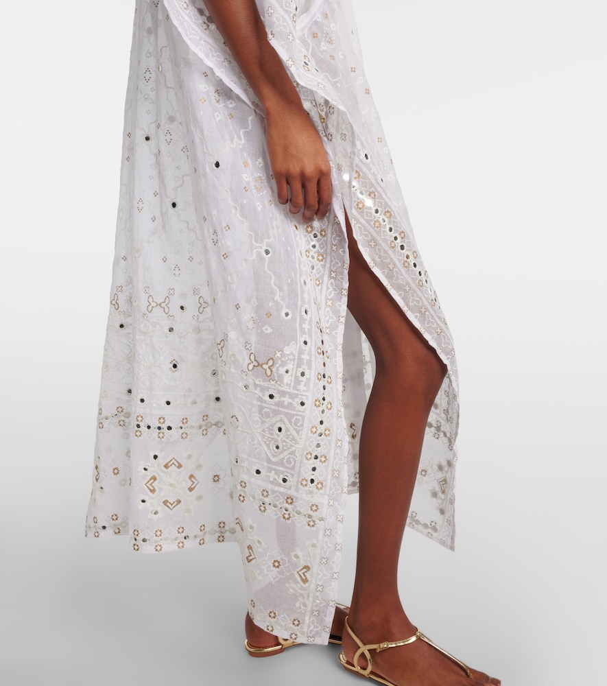  Juliet Dunn Juliet Dunn Bestickter Kaftan Aus Baumwolle 