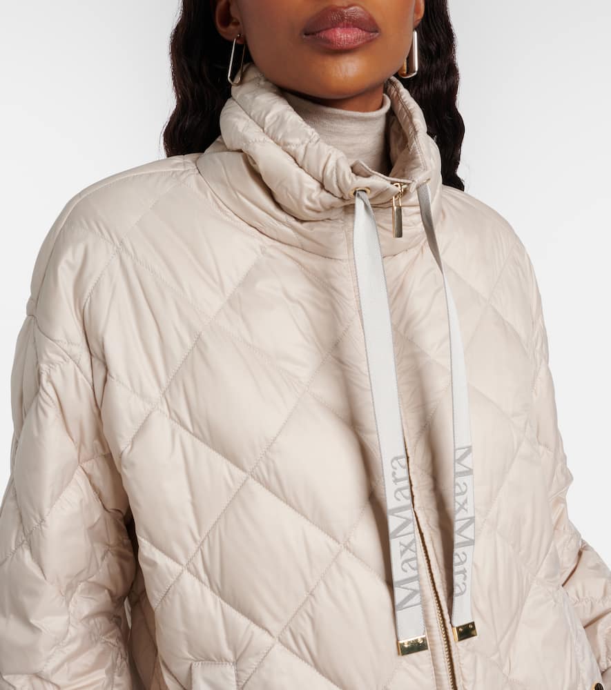 Max Mara The Cube Pisoft Quilted Down Jacket In Neutral
