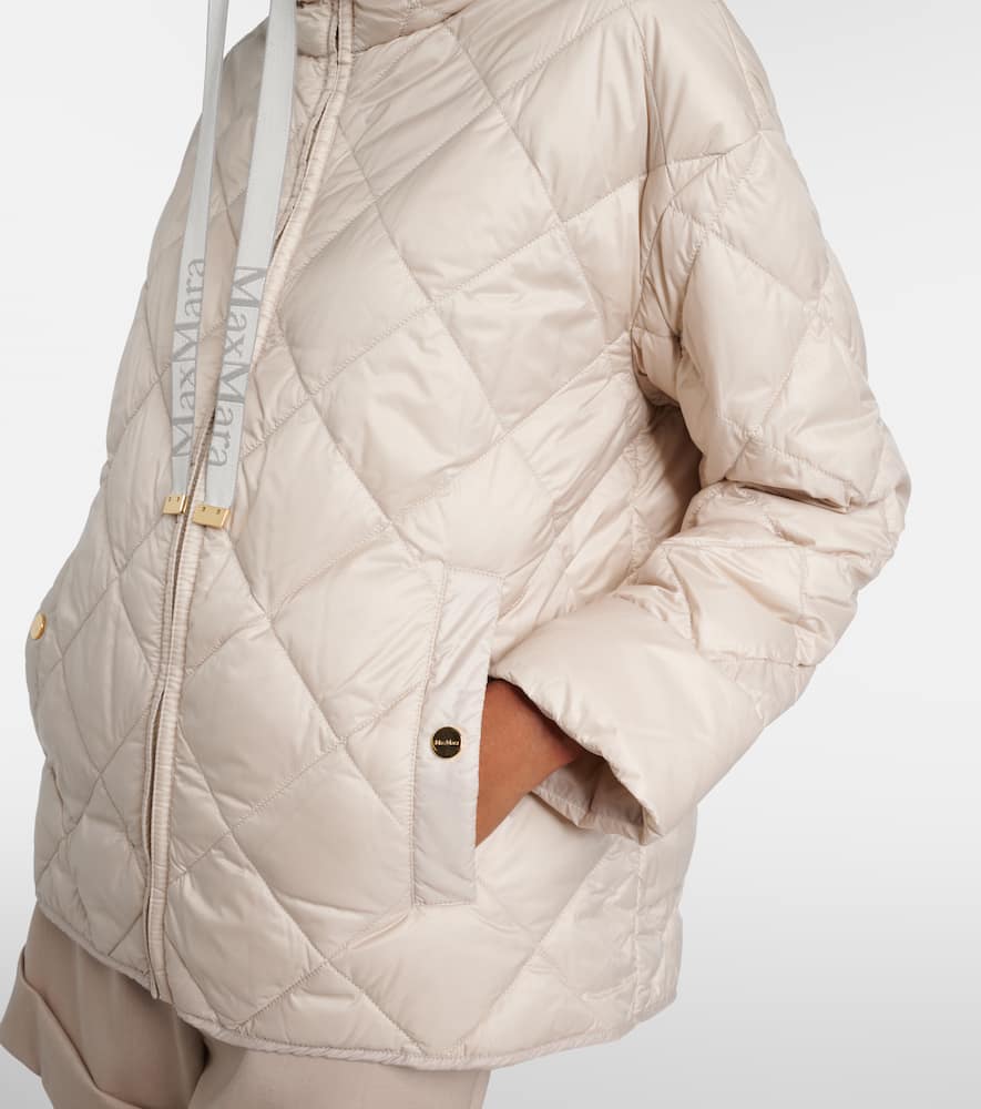Max Mara The Cube Pisoft Quilted Down Jacket In Neutral