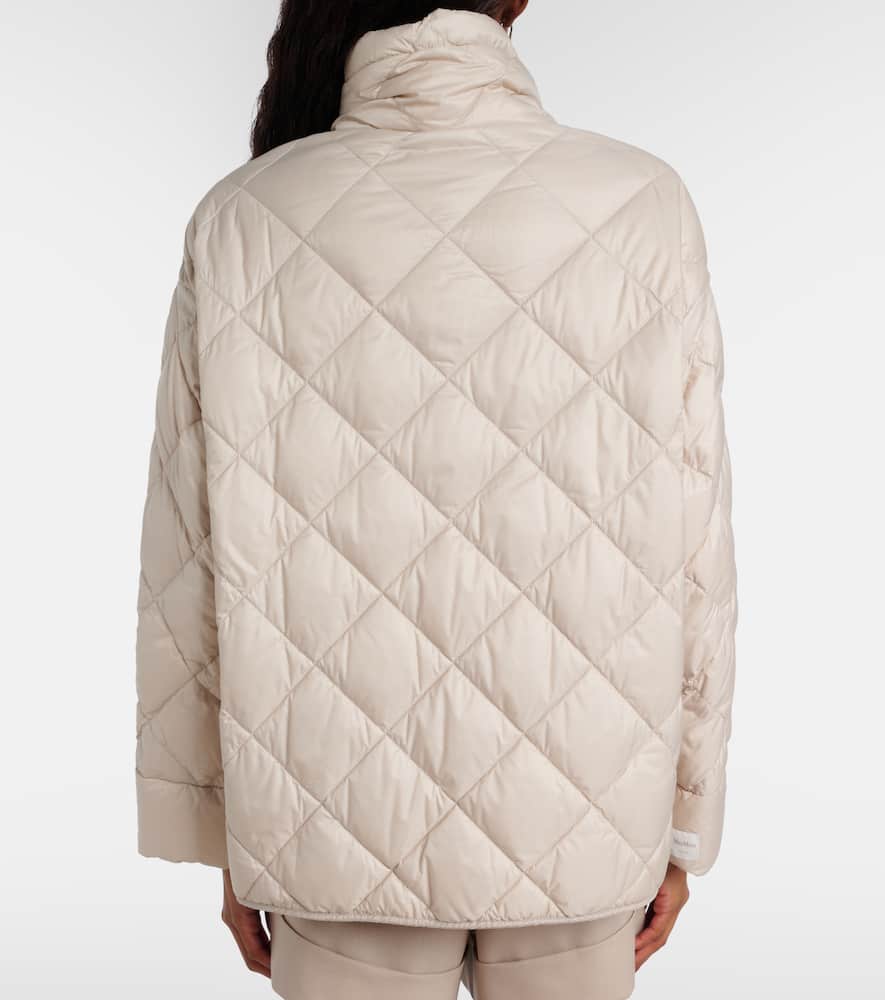 Max Mara The Cube Pisoft Quilted Down Jacket In Neutral