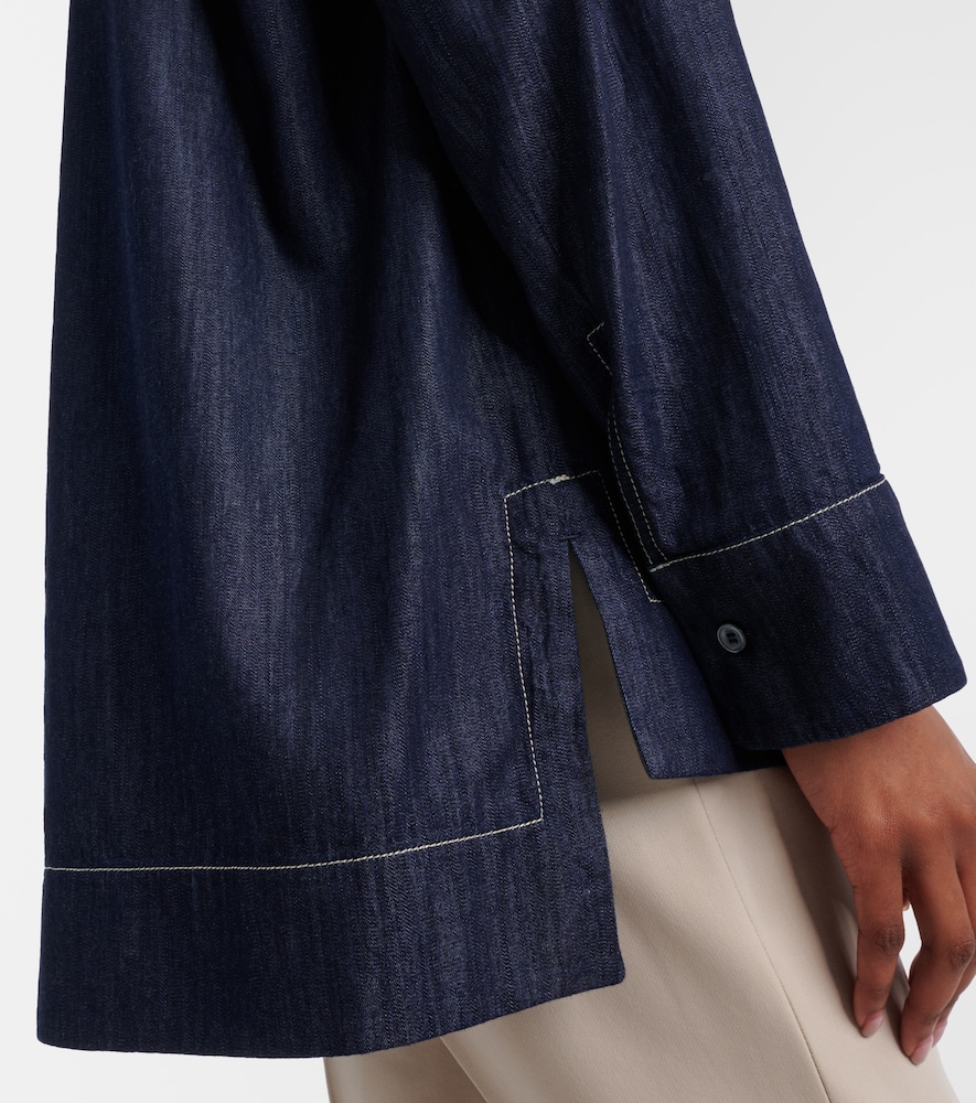  's Max Mara 's Max Mara Camisa Pace De Denim 