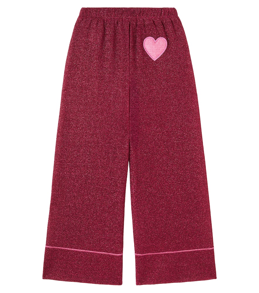 Oseree Oséree Kids Lumière Pants In Burgundy