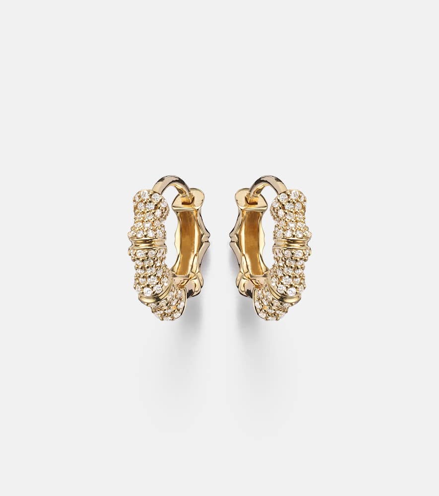 Orecchini in oro 14kt (585/1000) con diamanti