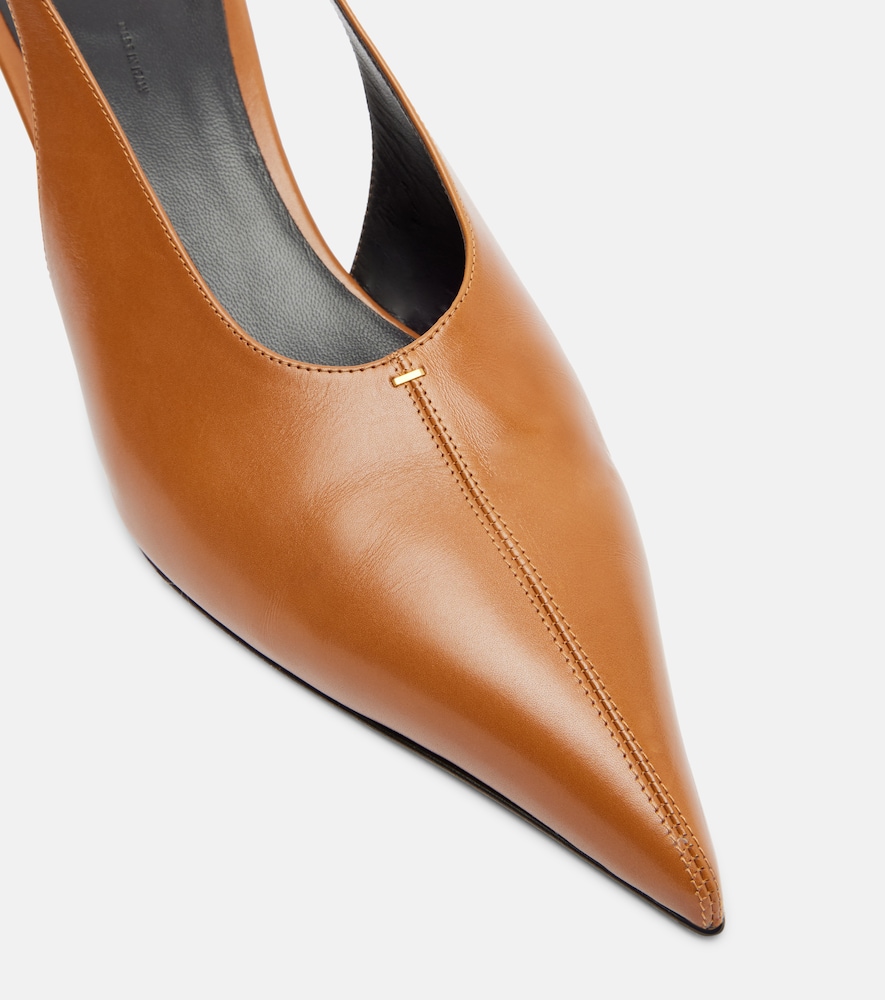 Bella 55 Leather Slingback Pumps