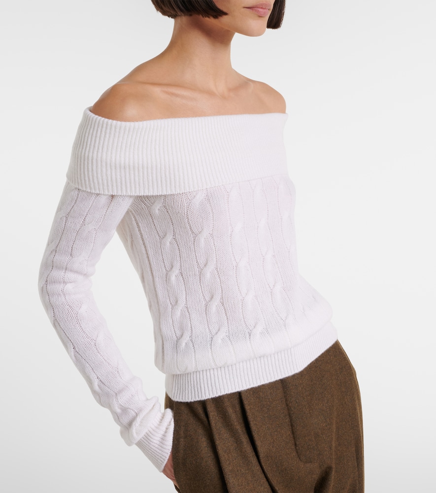  Ralph Lauren Collection Ralph Lauren Collection Off-shoulder-pullover Aus Kaschmir 